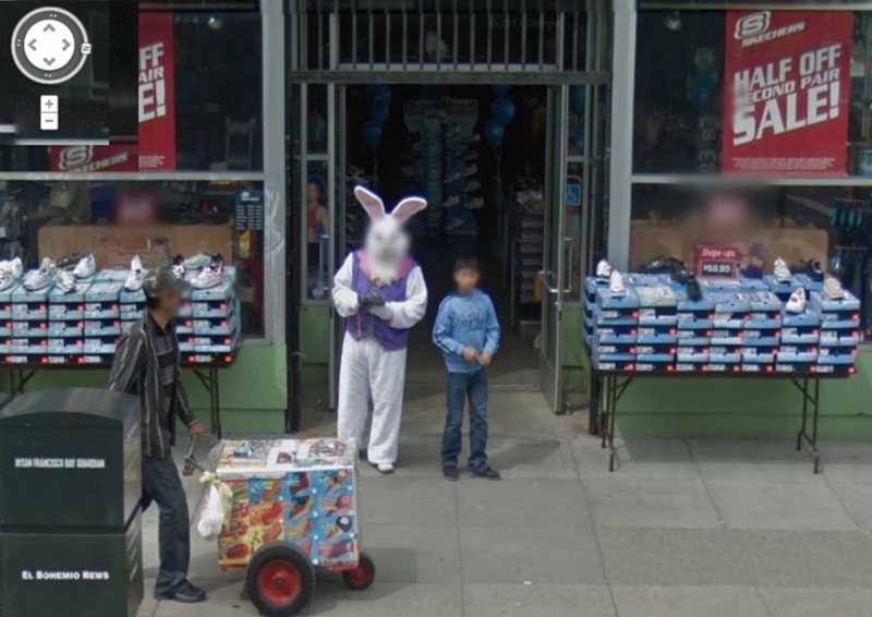 Easter Bunny Vendor Even More Photos Captured By Google Street View