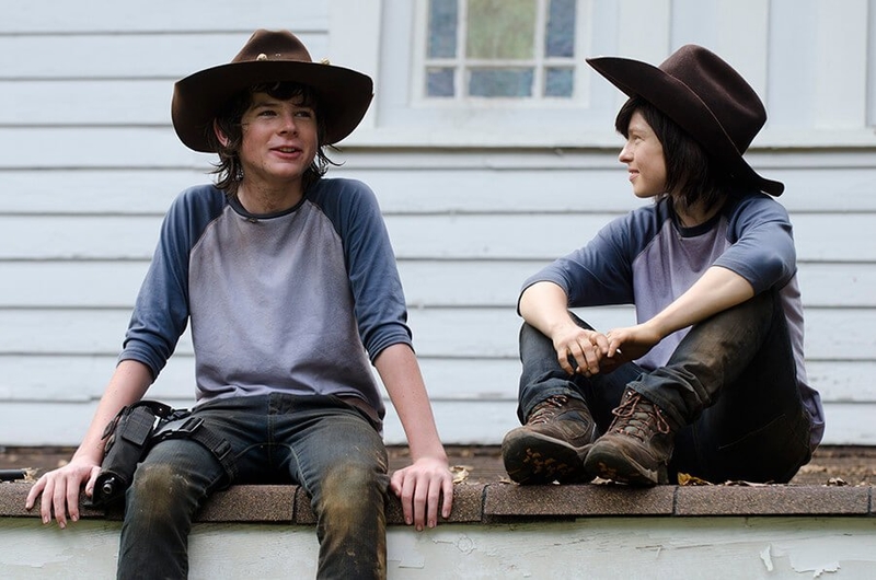 Chandler Riggs Stunt Double Is The Complete Opposite Of Him | 