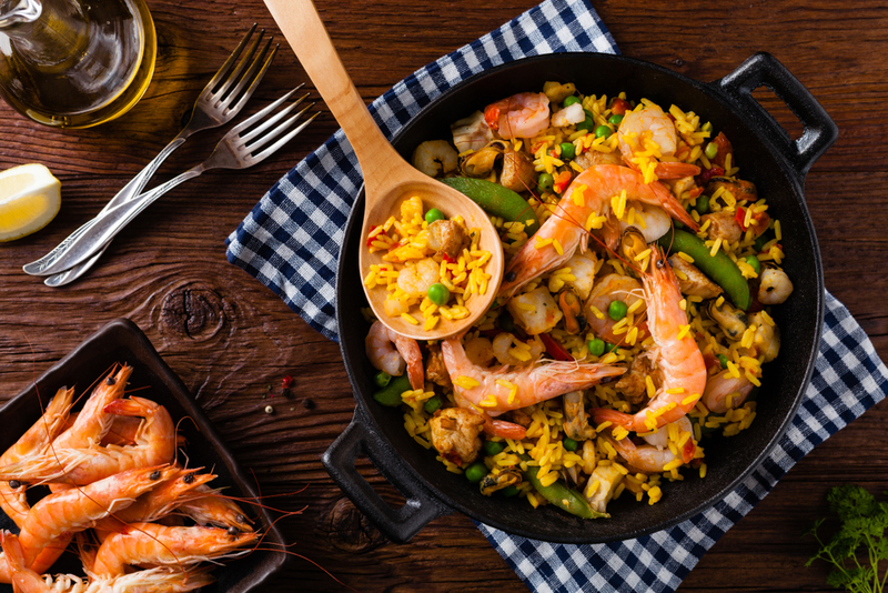 Spain – Seafood Paella | Shutterstock