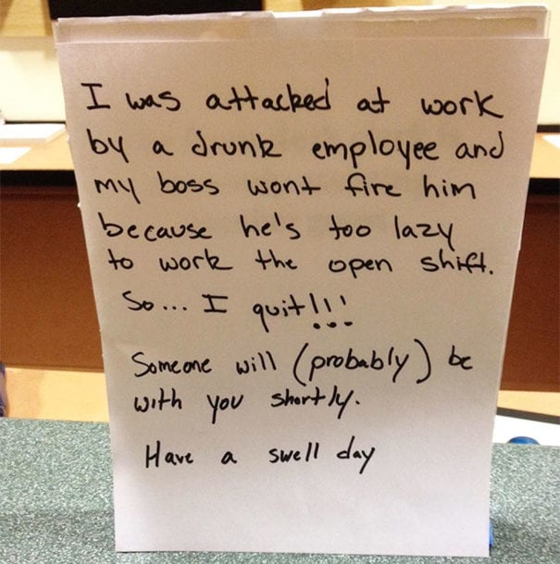 Hilarious Resignation Letters You Must See Page 24