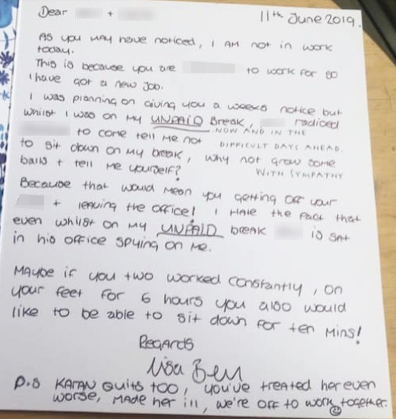 Hilarious Resignation Letters You Must See Page 37