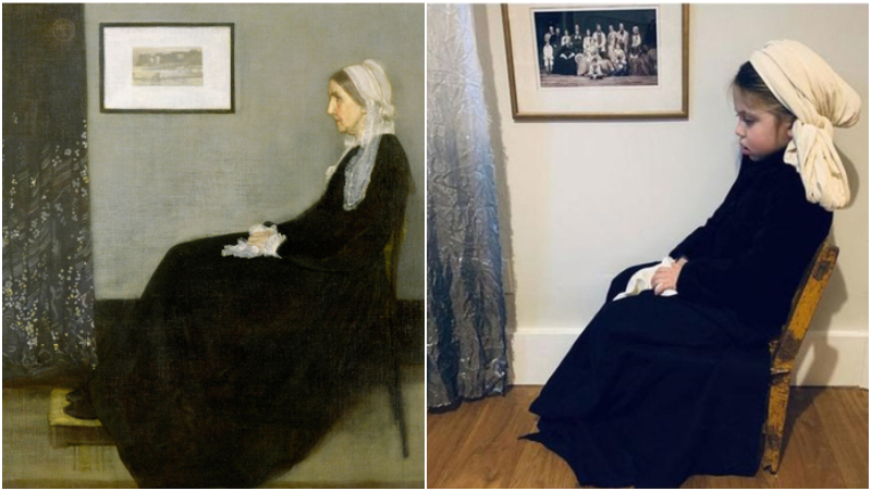 Similar Yet So Different | Whistler Mother by James Abbott McNeill Whistler/Alamy Stock Photo & Twitter/@Woollards