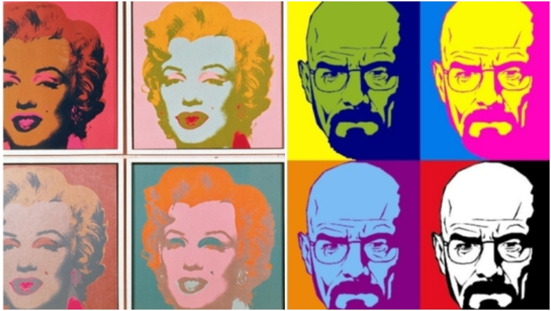 Andy Warhol | Marilyn Monroes by Andy Warhol/Shutterstock Editorial Photo by Alinari & Reddit.com/DukeOfBeefWellington