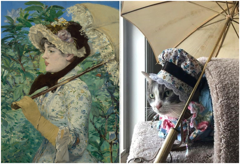 Cat in the Hat | Jeanne Spring by Edouard Manet/Shutterstock & Twitter/@CreativeReview