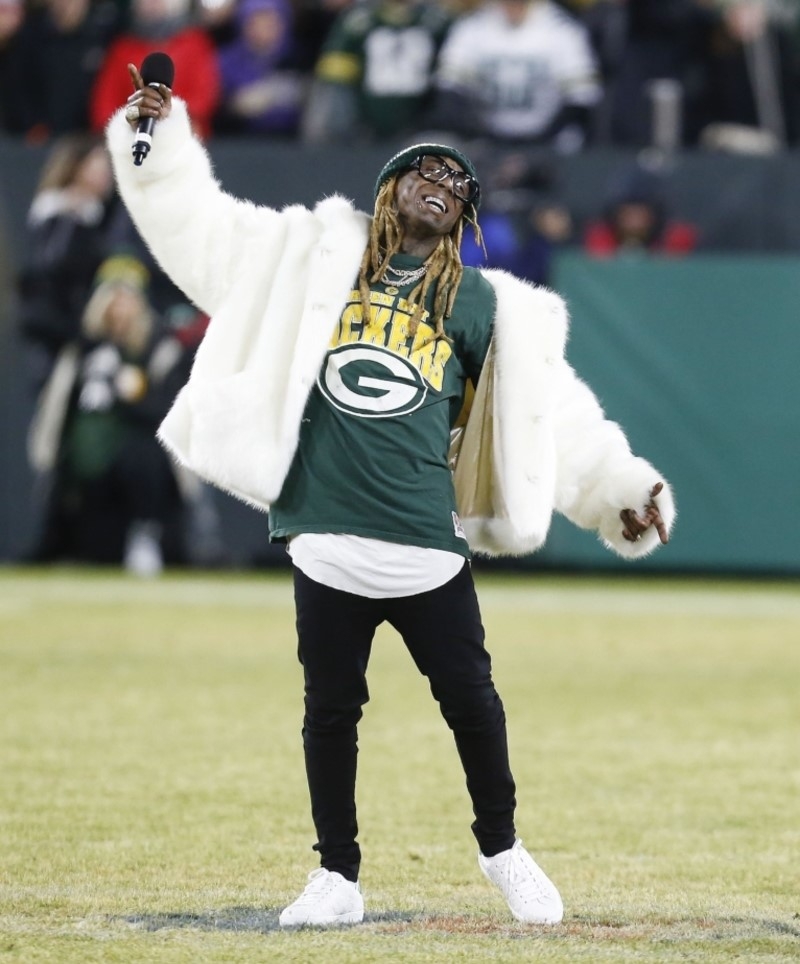 Green Bay Packers: Lil' Wayne | Alamy Stock Photo