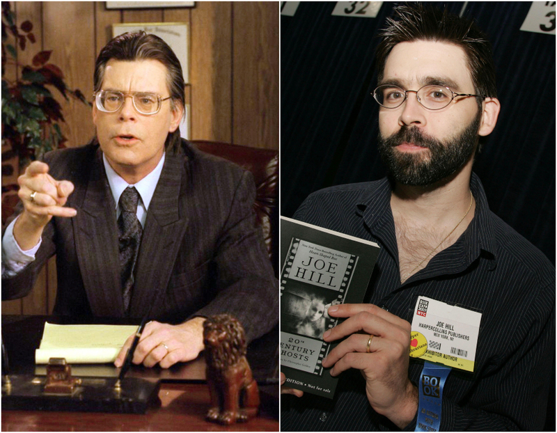 Stephen King (50s) & Joe Hill (30s) | Alamy Stock Photo by ABC/Courtesy Everett Collection & Nancy Kaszerman/ZUMA Press