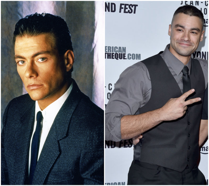 Jean-Claude Van Damme (30) & Kristopher Van Varenberg (30) | Alamy Stock Photo by Pictorial Press Ltd & Getty Images Photo by Bauer-Griffin/FilmMagic