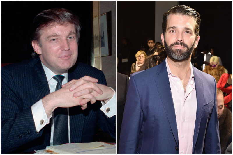 Donald Trump (41) & Donald Trump, Jr. (41) | Getty Images Photo by Bettmann & Theo Wargo