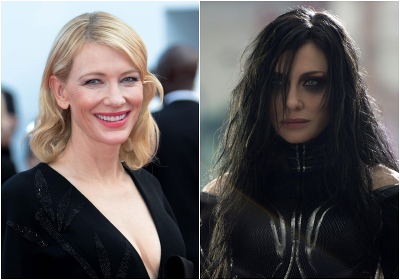 Cate Blanchett Went Full Thor for “Thor: Ragnarok” | Alamy Stock Photo by Hubert Boesl/dpa picture alliance & MARVEL STUDIOS/WALT DISNEY PICTURES/Album