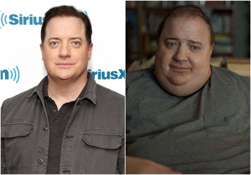 Brendan Fraser Wore an Obese Suit for “The Whale” | Getty Images Photo by Cindy Ord & Alamy Stock Photo by FlixPix