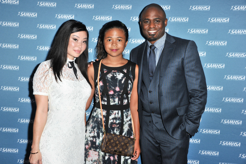 Wayne Brady and Mandie Taketa | Getty Images Photo by Allen Berezovsky