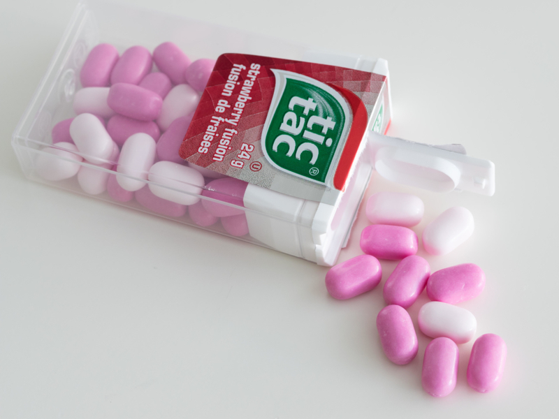 Tic Tac Lids | Alamy Stock Photo