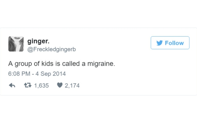 A Migraine | Twitter.com/Freckledgingerb