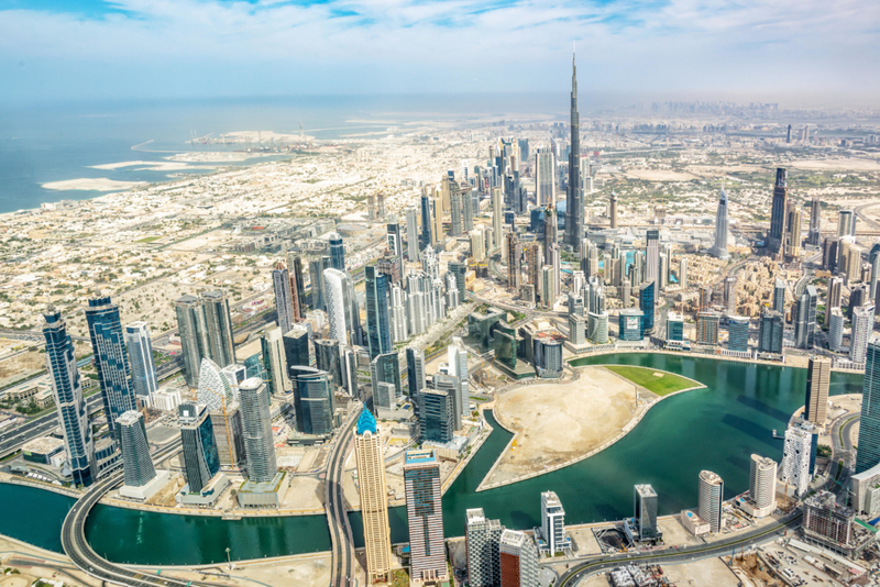 Drones Over Dubai | Alamy Stock Photo by Delphotos 