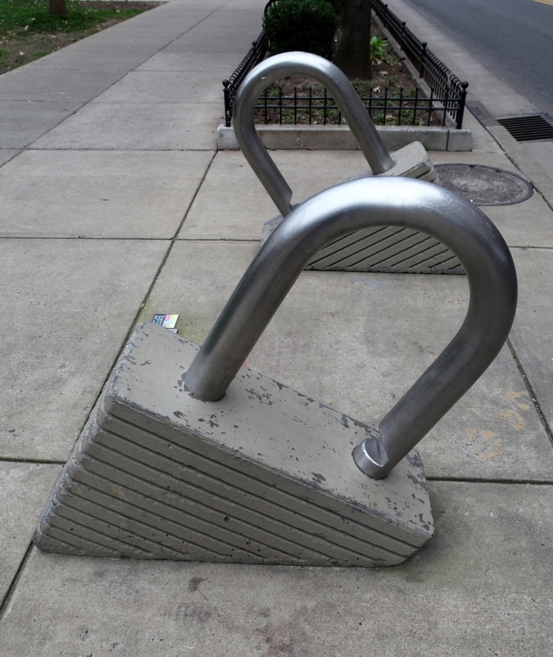 Padlock Bike Rack | Getty Images Photo by Raymond Boyd