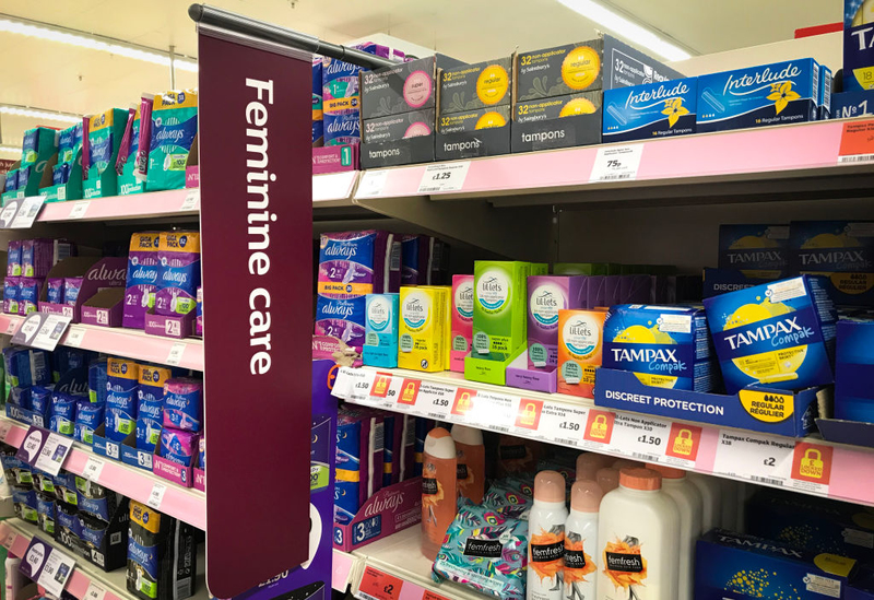 Female Hygiene Products | Getty Images Photo by Jane Barlow