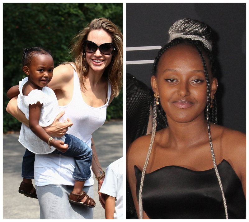 Angelina Jolie’s daughter: Zahara Marley Jolie-Pitt | Getty Images Photo by James Devaney/WireImage & Alamy Stock Photo by Hollywood News Wire Inc./izumi Hasegawa