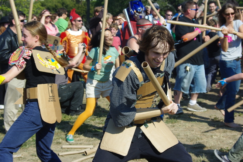 Cardboard Tube Fighting League | Flickr Photo By Pelle Sten