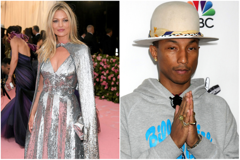 Kate Moss y Pharrell Williams- 1973 | Getty Images Photo by Neilson Barnard/Shutterstock