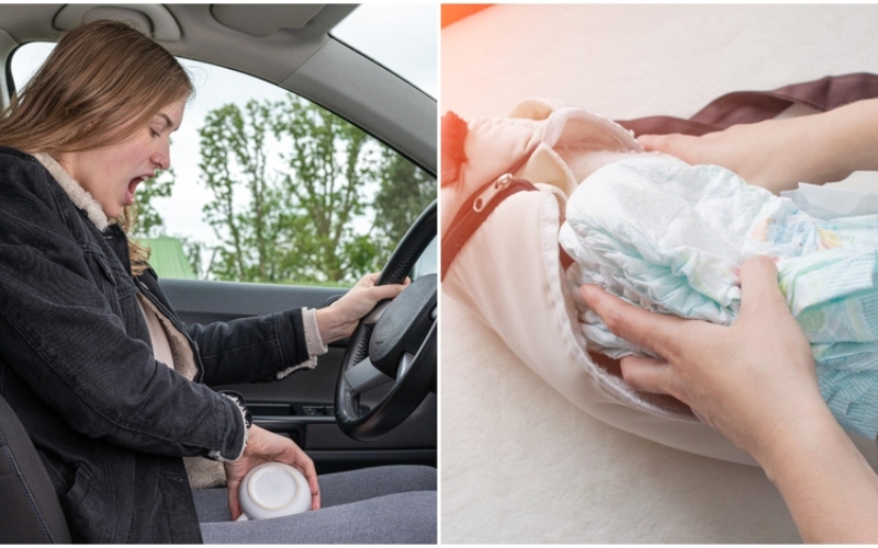 Use a Clean Diaper to Soak Up Spills | Alamy Stock Photo by Jens Rother & Henadzi Pechan