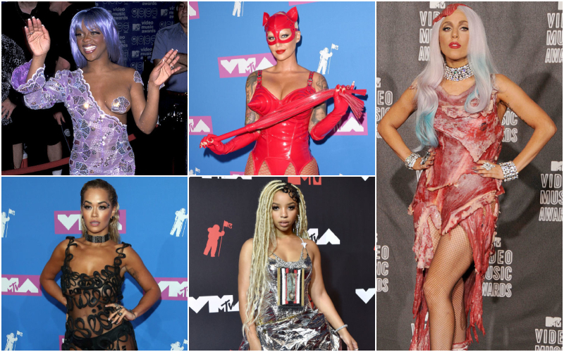 Die gewagtesten MTV VMA Fashion-Looks aller Zeiten | Getty Images Photo by Ron Galella & Axelle/Bauer-Griffin & Paul Zimmerman/Stringer & Axelle/Bauer-Griffin & Gregg DeGuire