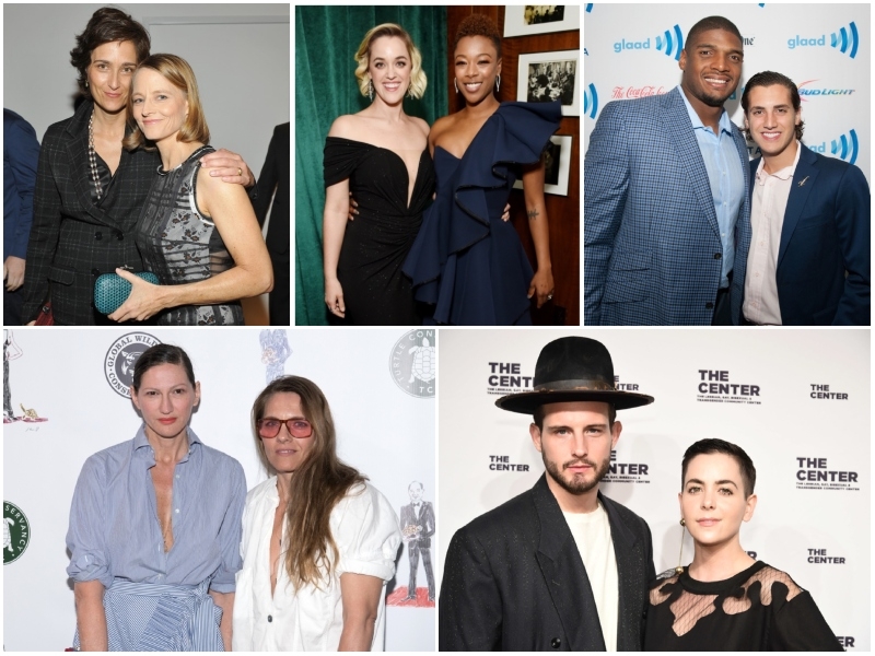 Parceiros de Artistas LGBTQ Famosos | Getty Images Photo by Donato Sardella & Michael Kovac/Netflix & Marcus Ingram & Mike Pont/WireImage & Steven Ferdman/Patrick McMullan