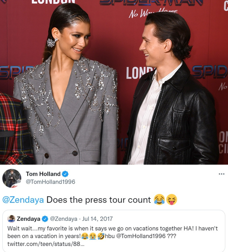 ¿Amistad con Zendaya? | Getty Images Photo by Gareth Cattermole & Twitter/@Zendaya & @TomHolland1996