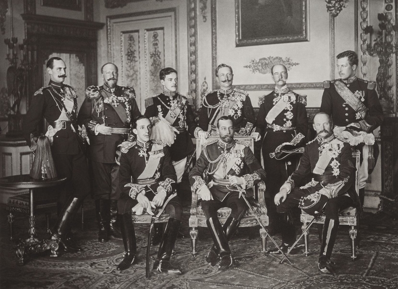 Nine Sovereigns at Windsor for the Funeral of King Edward VII | Alamy Stock Photo by Tibbut Archive