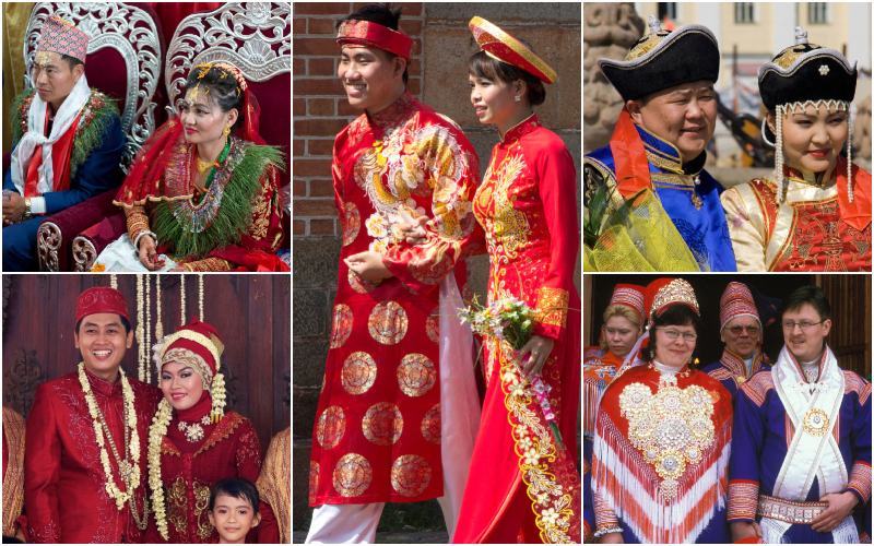 Atuendos nupciales tradicionales del mundo | Alamy Stock Photo 