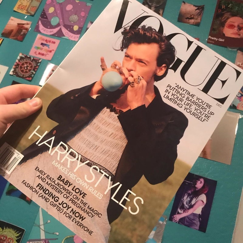 La innovadora portada de Vogue de Harry | Instagram/@harrystyles.fourthnipple