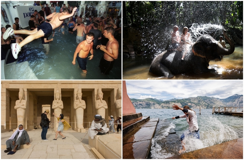 Fotos de vacaciones que salieron terriblemente mal | Getty Images Photo by PYMCA/Universal Images Group & Andrew Woodley/Education Images/Universal Images Group &Richard Baker / In Pictures & Imgorthand