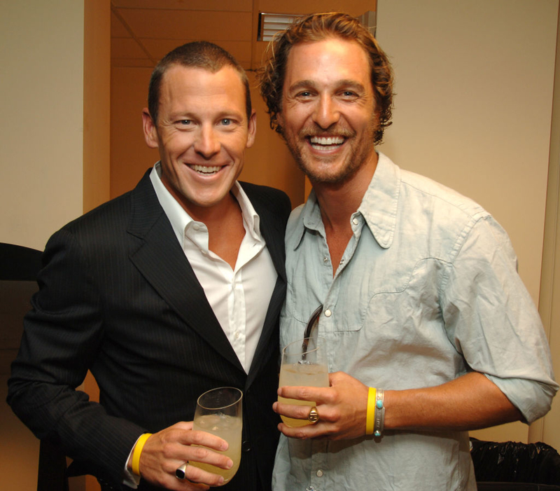 O bromance com Lance Armstrong | Getty Images Photo by Kevin Mazur Archive 1/WireImage