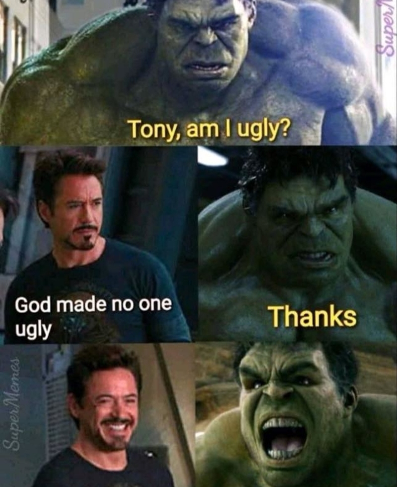 Tony, Don’t Make Him Angry | Facebook/@JustMarvelMemes