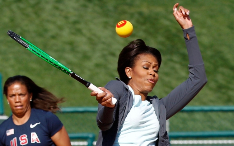 Tennis anyone? | Alamy Stock Photo REUTERS/Kevin Lamarque (HEALTH POLITICS TPX IMAGES OF THE DAY