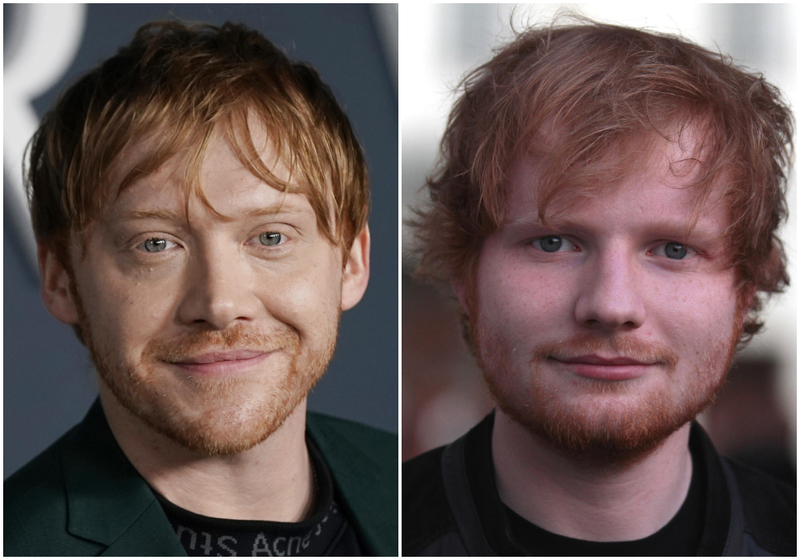 Rupert Grint and Ed Sheeran | Alamy Stock Photo by John Angelillo/UPI/Alamy Live News & WFPA 