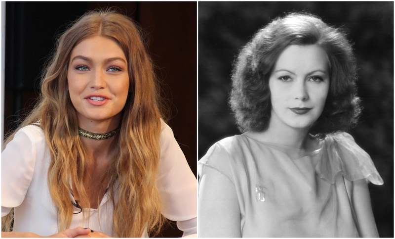 Gigi Hadid and Greta Garbo | Alamy Stock Photo by CHRISTINA HORSTEN/dpa & Courtesy Everett Collection