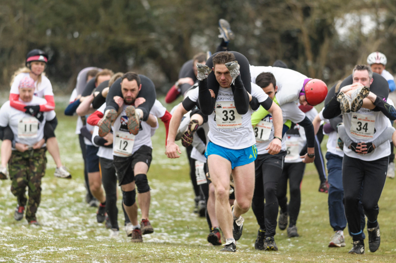 Scandinavian Wife-Carrying | Alamy Stock Photo by Julie Edwards/JEP News