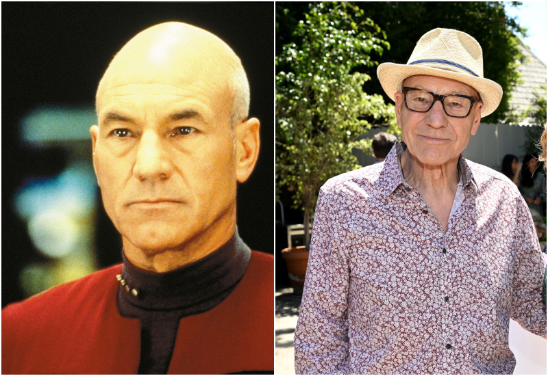 Sir Patrick Stewart, Intérprete Do Capitão Jean Luc Picard | Alamy Stock Photo by PARAMOUNT PICTURES/Album & Getty Images Photo by Lester Cohen