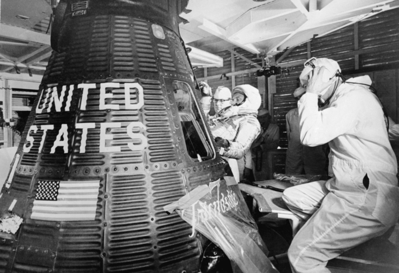 John Glenn vor dem Start | Getty Images Photo by Bettman