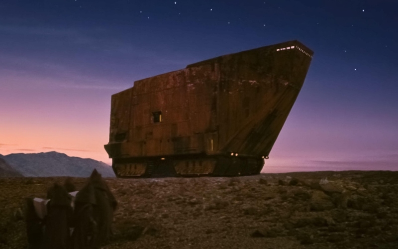 O Sandcrawler quase começou uma guerra | Alamy Stock Photo by Landmark Media