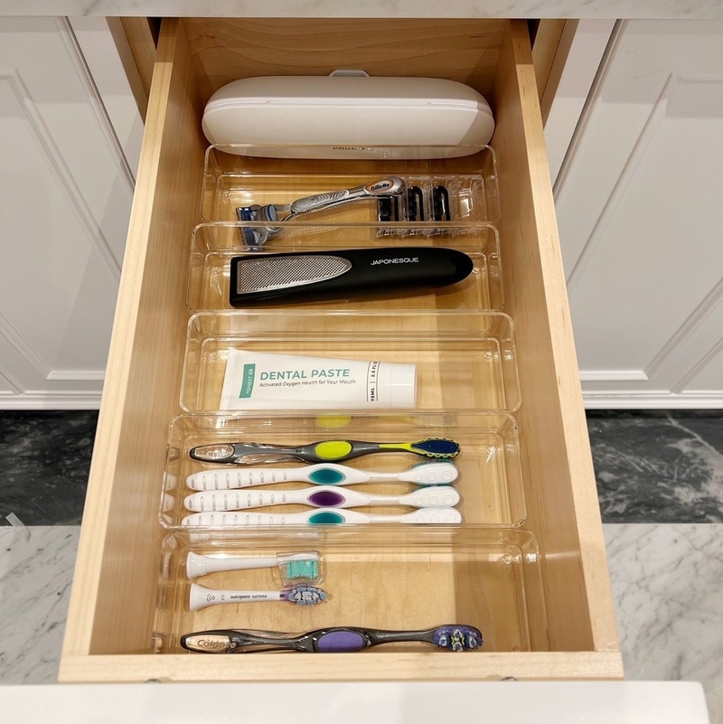 Bathroom Organization | Instagram/@katys_organized_home