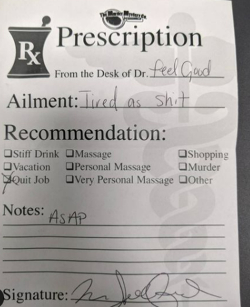 Professional Prescription | Instagram/@ilesevan