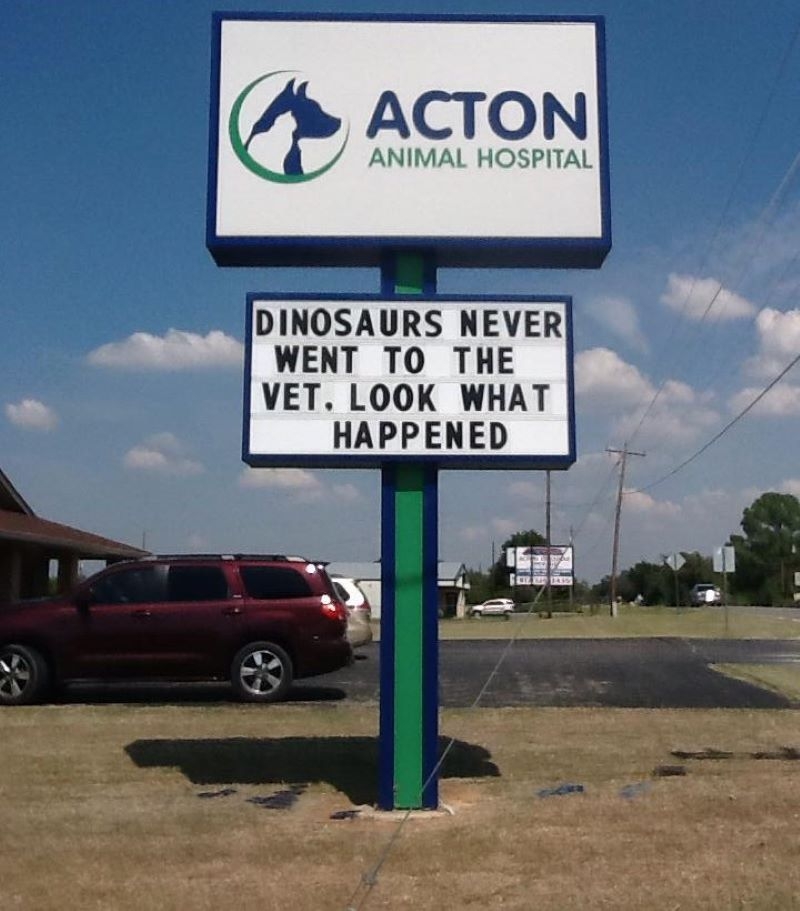 You Heard It Here First | Facebook/@ActonAnimalHospital