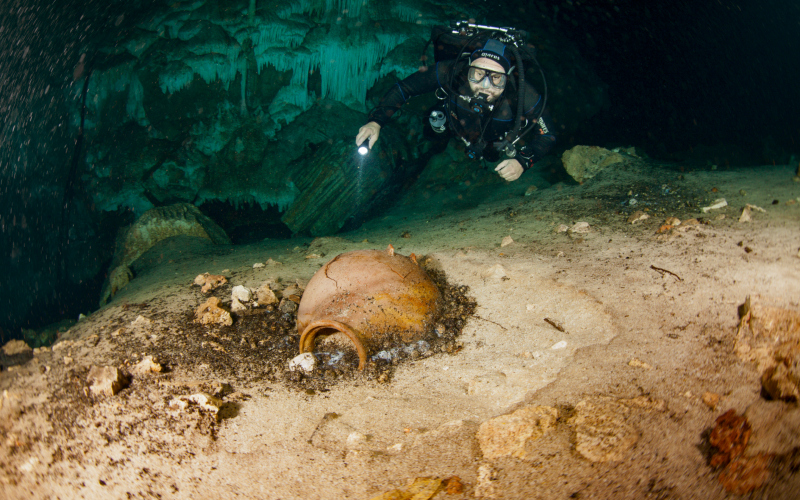 The Chihuo-hol Dos Cenote | Getty Images Photo by Michele Westmorland