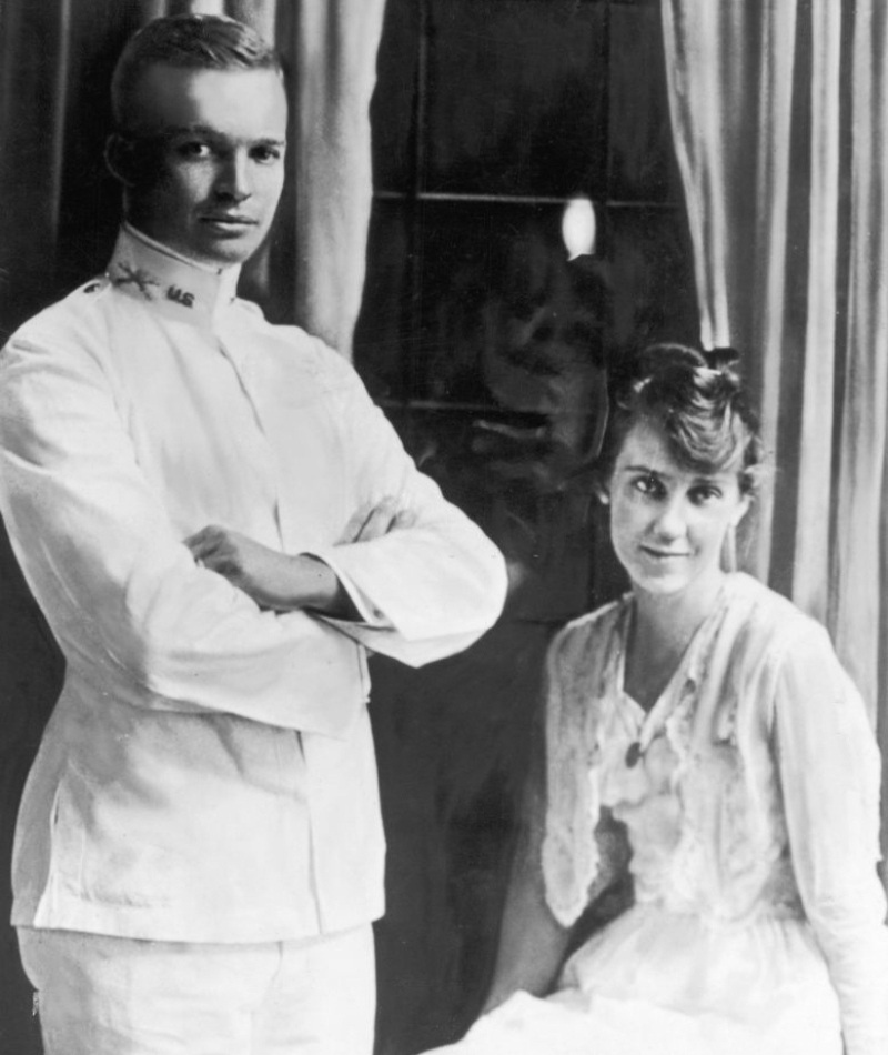 Mamie Doud und Dwight Eisenhower | Getty Images Photo by Hulton Archive