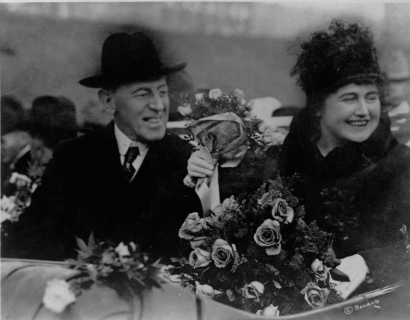 Edith Bolling Galt und Woodrow Wilson | Getty Images Photo by Library of Congress/Corbis