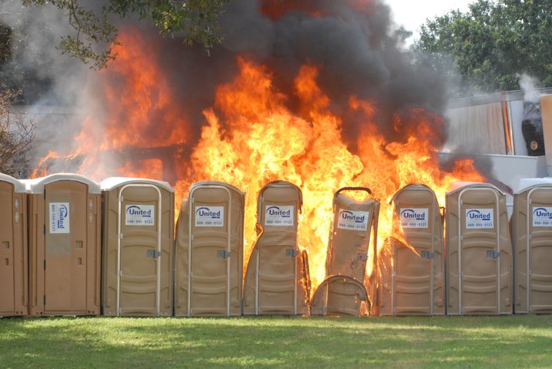 Porta-Potty Disaster | Alamy Stock Photos