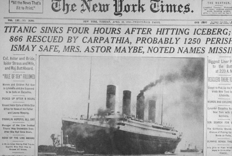 Os Principais Jornais Relataram Erroneamente O Desastre Do Titanic | Getty Images Photo by Blank Archives