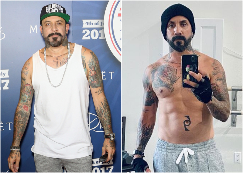 AJ McLean – 12 kilos | Getty Images Photo by Gabe Ginsberg & Instagram/@aj_mclean