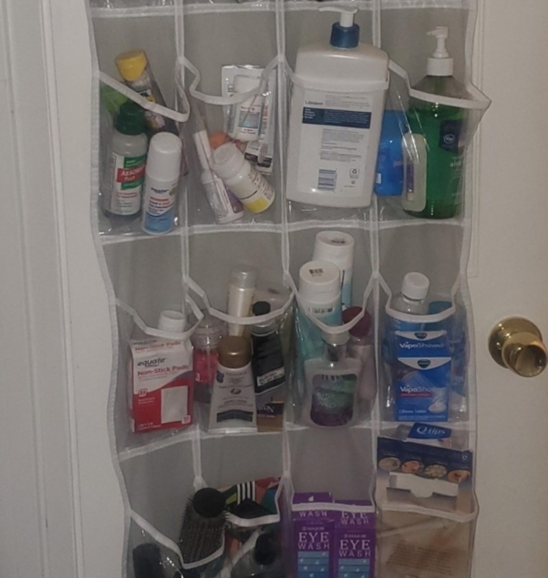 DIY Shower Organizer Hack - An Exercise in Frugality